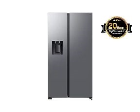 Samsung RS70F64KETEO szürke, Side-by-Side, Hűtő:420L, Fagyasztó:220L, hűtőszekrény