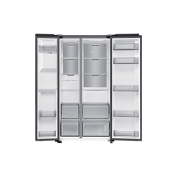 Samsung RS70F64KETEO szürke, Side-by-Side, Hűtő:420L, Fagyasztó:220L, hűtőszekrény