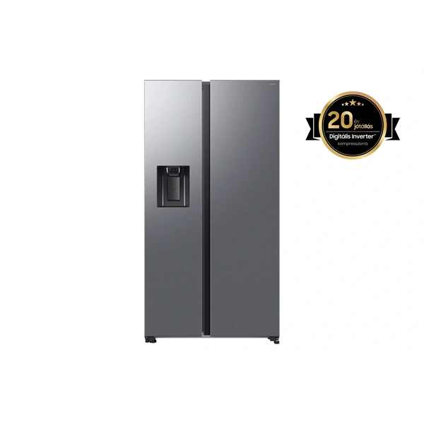 Samsung RS70F64KETEO szürke, Side-by-Side, Hűtő:420L, Fagyasztó:220L, hűtőszekrény