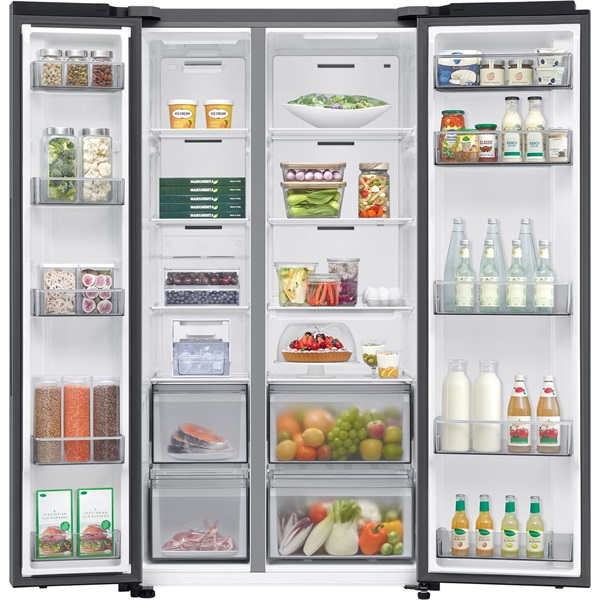 Samsung RS70F65QETEO side-by- side, Hűtő:420L, Fagyasztó:239L, hűtőszekrény