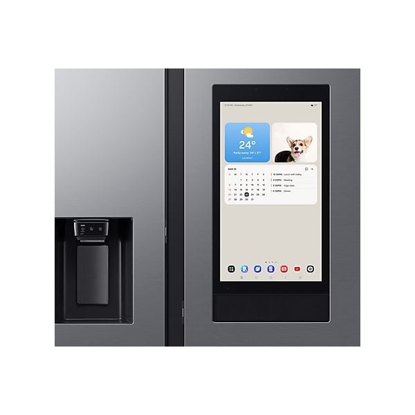 Samsung RS90F66BETEO inox, Side-by-Side, Hűtő:389L, Fagyasztó:225L, hűtőszekrény