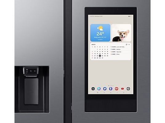 Samsung RS90F66BETEO inox, Side-by-Side, Hűtő:389L, Fagyasztó:225L, hűtőszekrény