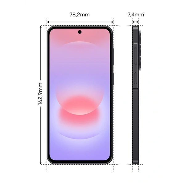 Samsung SM-A376BZABEUE Galaxy A37 6,7" 5G 6/128GB DualSIM király szénszürke okostelefon