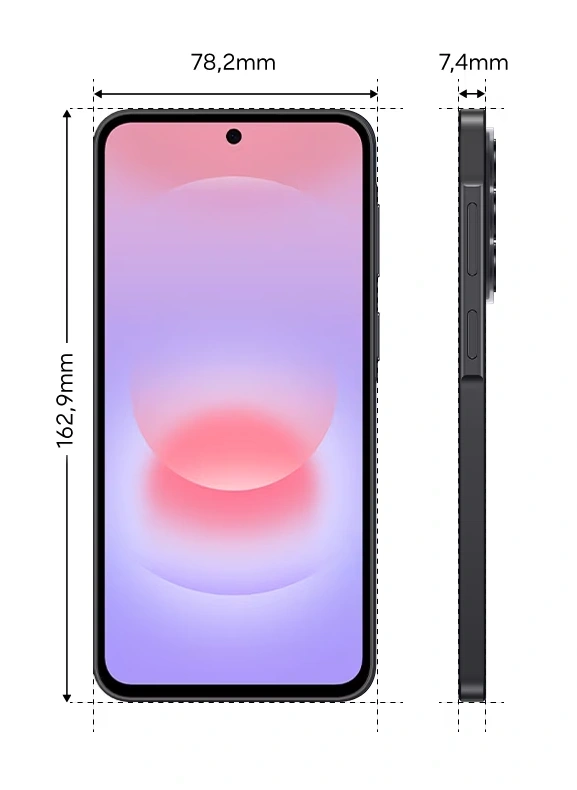 Samsung SM-A376BZAGEUE Galaxy A37 6,7" 5G 8/256GB DualSIM király szénszürke okostelefon