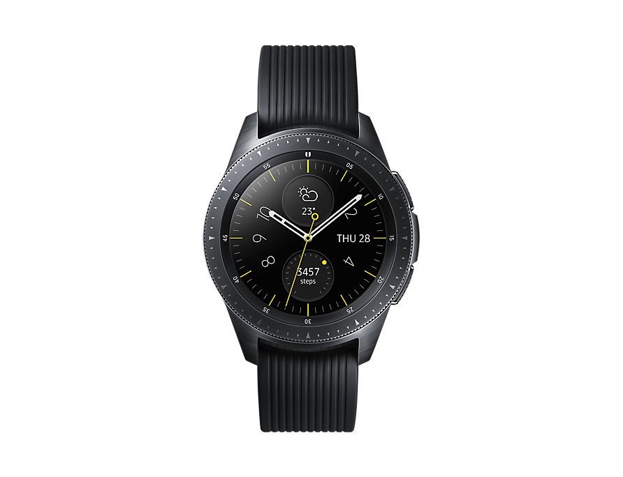 Samsung SM-R810NZKAXEH Galaxy Watch (42 mm) fekete okosóra