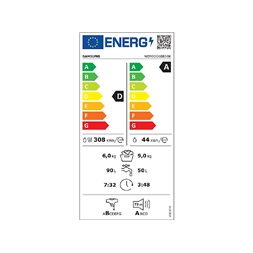 Samsung WD90DG6B85BKU4 fehér, elöltöltős, max.1400ford., 9 kg/6 kg, mosó-szárítógép (Újszerű)