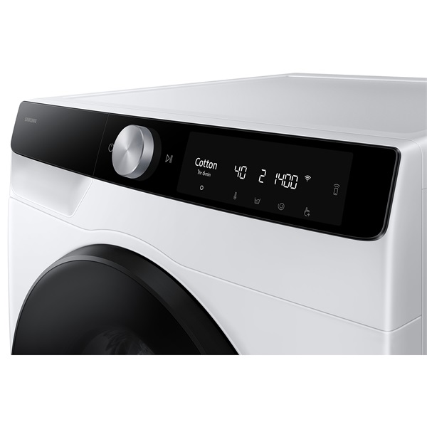Samsung WD90DG6B85BKU4 fehér, elöltöltős, max.1400ford., 9 kg/6 kg, mosó-szárítógép (Újszerű)