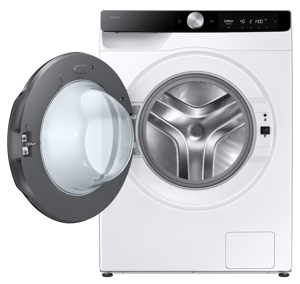 Samsung WD90DG6B85BKU4 fehér, elöltöltős, max.1400ford., 9 kg/6 kg, mosó-szárítógép (Újszerű)