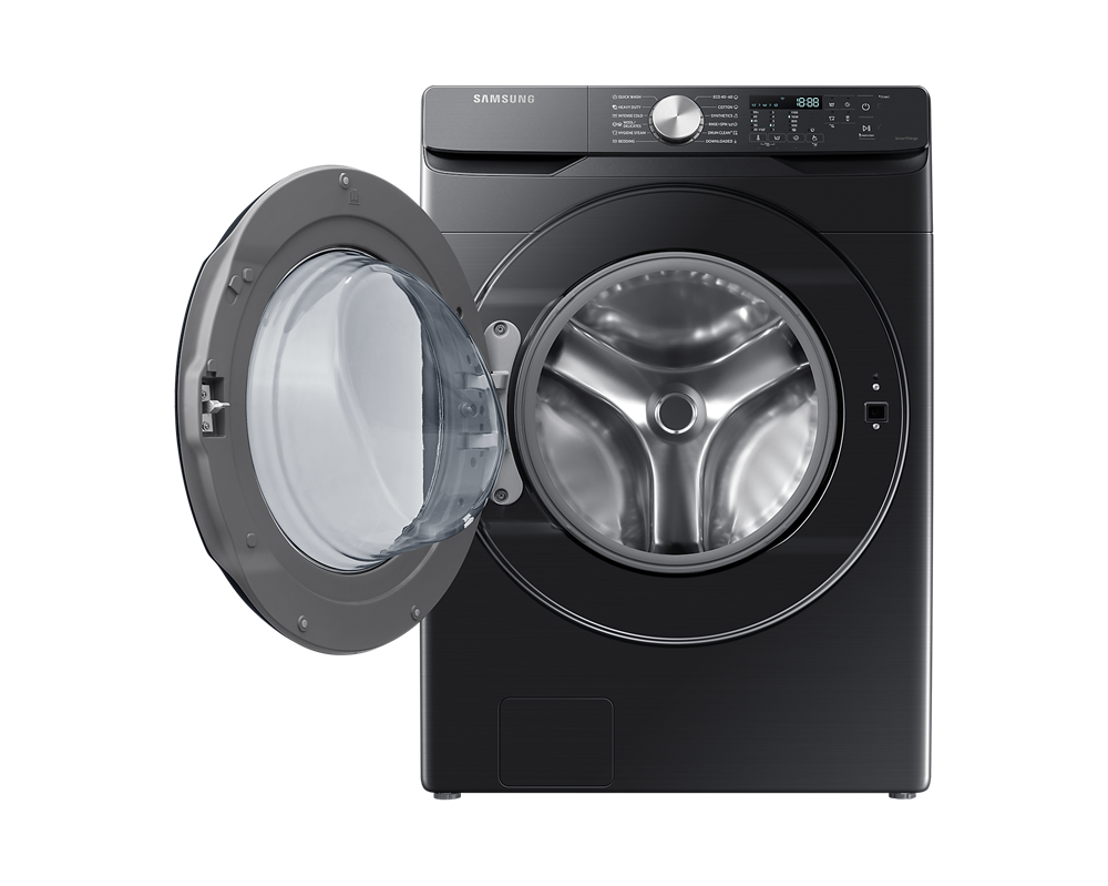 Samsung WF18T8000GV/LE fekete, elöltöltős, max.1100ford., 18 kg, mosógép