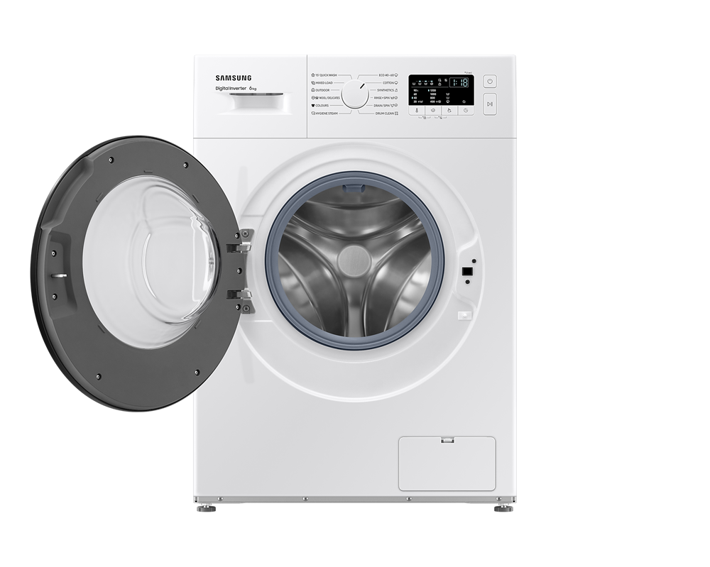 Samsung WW60A3120BE/LE fehér, elöltöltős, keskeny, max.1200ford., 6 kg, mosógép