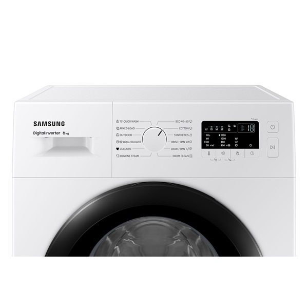 Samsung WW60A3120BE/LE fehér, elöltöltős, keskeny, max.1200ford., 6 kg, mosógép (Újszerű)
