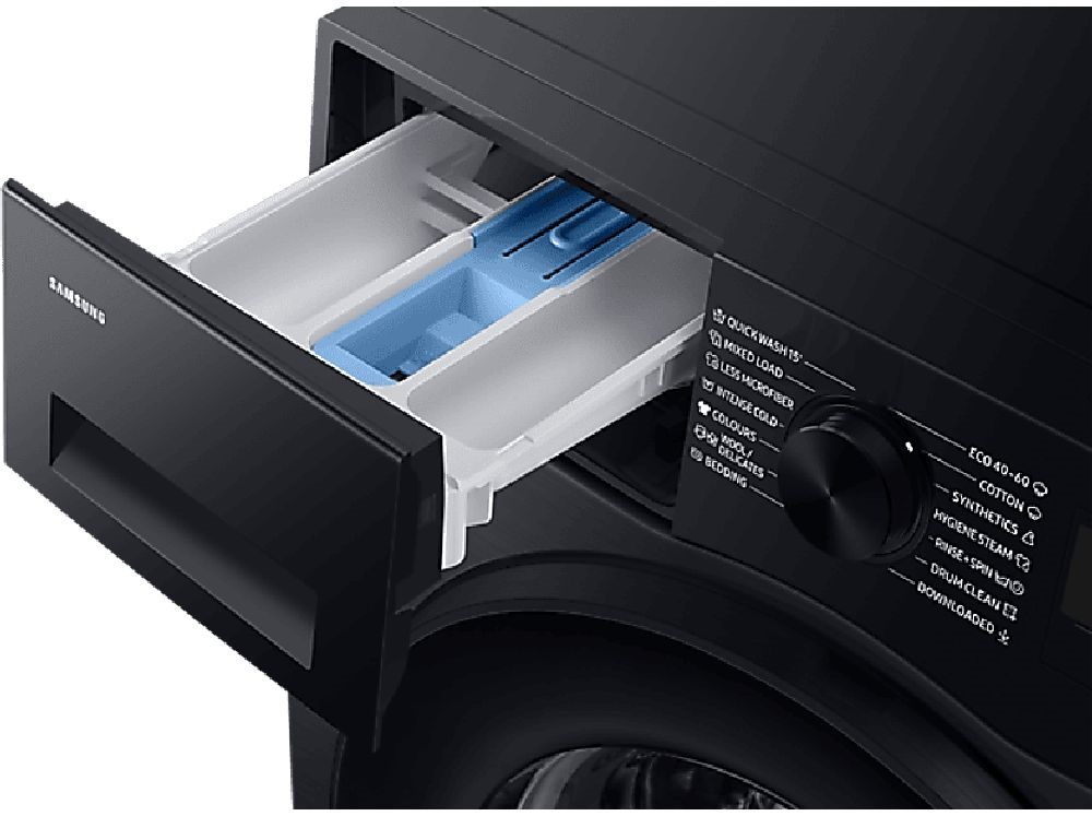 Samsung WW80CGC04DABLE fekete, elöltöltős, max.1400ford., 8 kg, mosógép