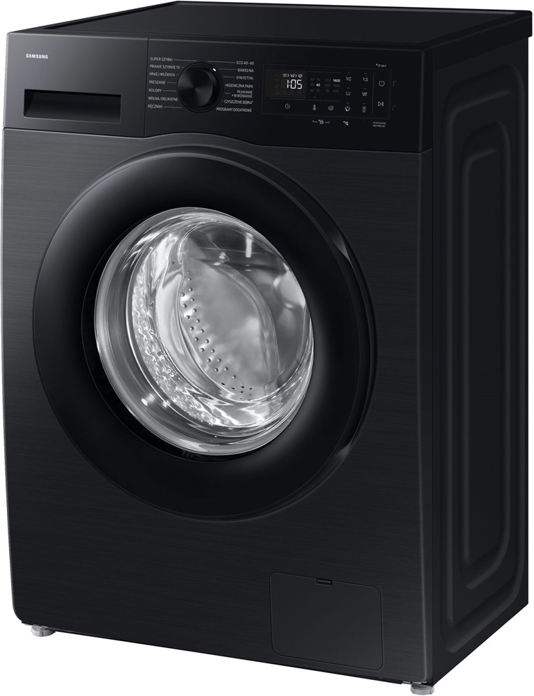 Samsung WW90DG5G34ABLE fekete, elöltöltős, keskeny, max.1400ford., 9 kg, mosógép (Újszerű)