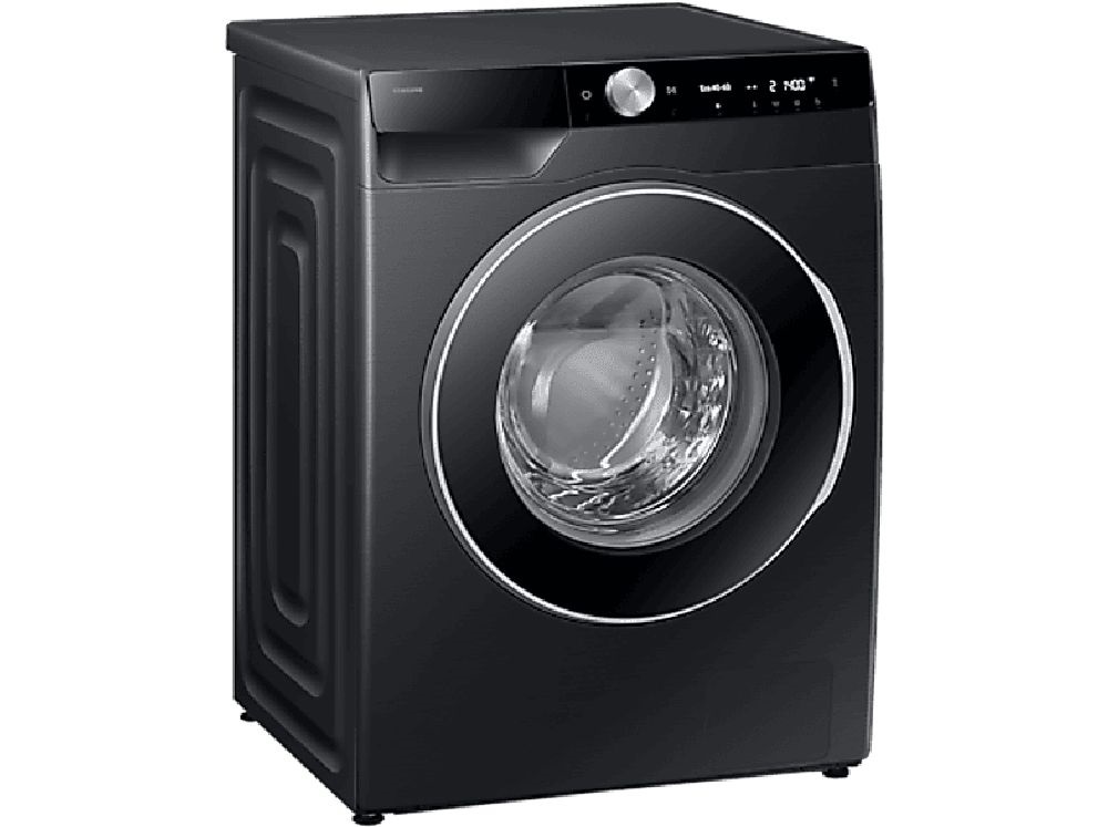 Samsung WW90DG6U25LBU4 fekete, elöltöltős, max.1400ford., 9 kg, mosógép (Újszerű)