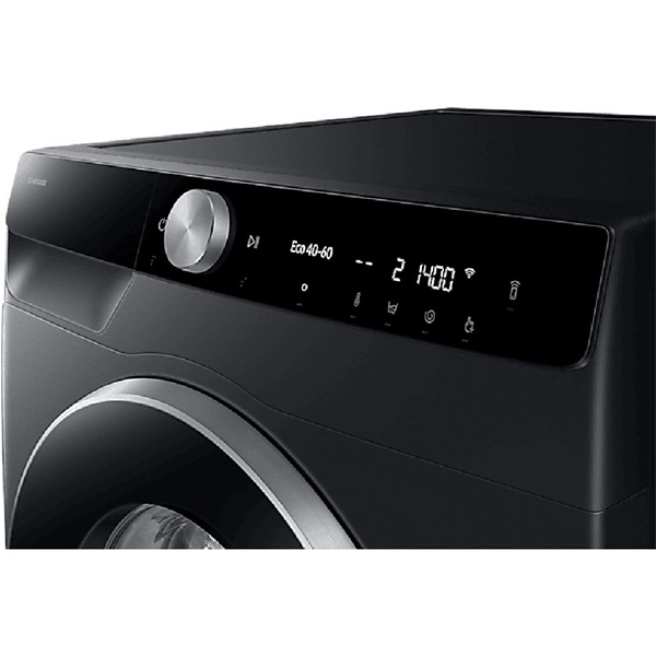 Samsung WW90DG6U25LBU4 fekete, elöltöltős, max.1400ford., 9 kg, mosógép (Újszerű)