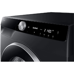 Samsung WW90DG6U25LBU4 fekete, elöltöltős, max.1400ford., 9 kg, mosógép (Újszerű)