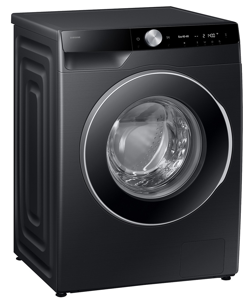 Samsung WW90DG6U25LBU4 fekete, elöltöltős, max.1400ford., 9 kg, mosógép (Újszerű)