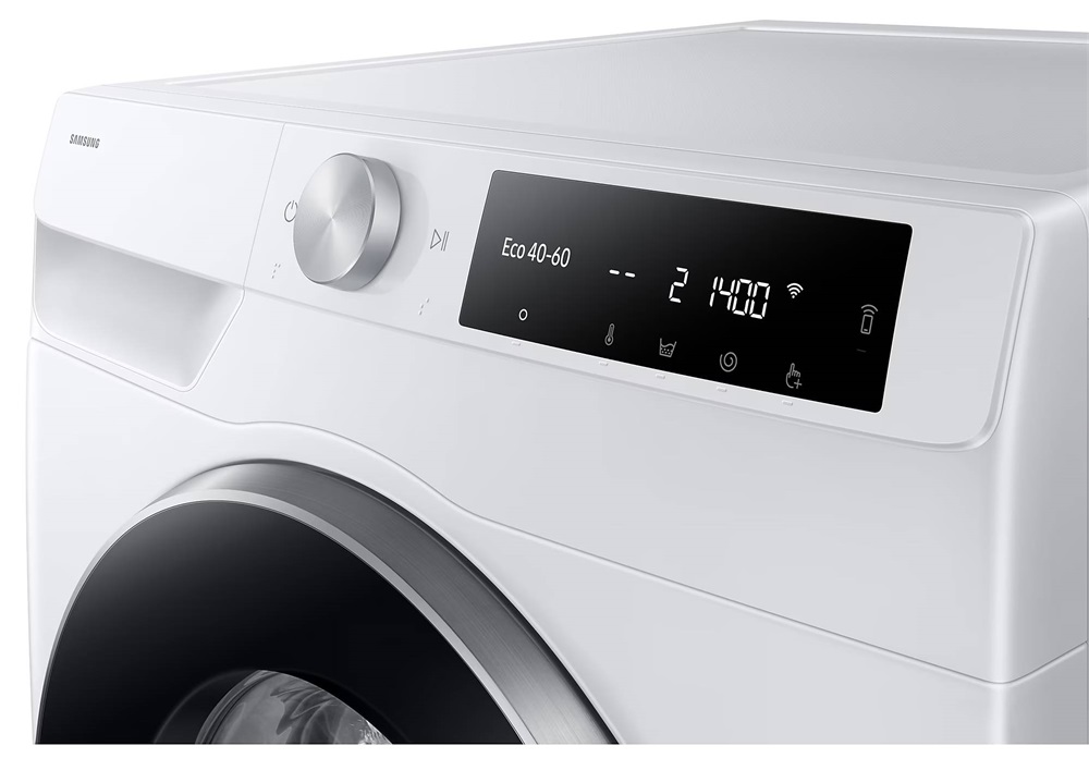 Samsung WW90DG6U25LEU4 fehér, elöltöltős, max.1400ford., 9 kg, mosógép (Újszerű)