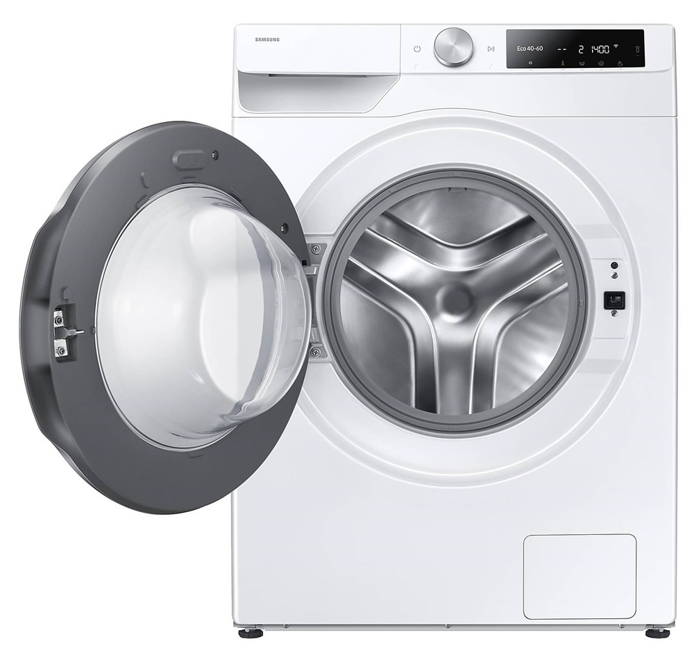 Samsung WW90DG6U25LEU4 fehér, elöltöltős, max.1400ford., 9 kg, mosógép (Újszerű)