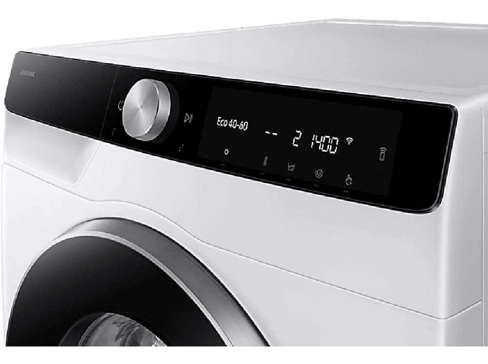 Samsung WW90DG6U25LKU4 fehér, elöltöltős, max.1400ford., 9 kg, mosógép (Újszerű)