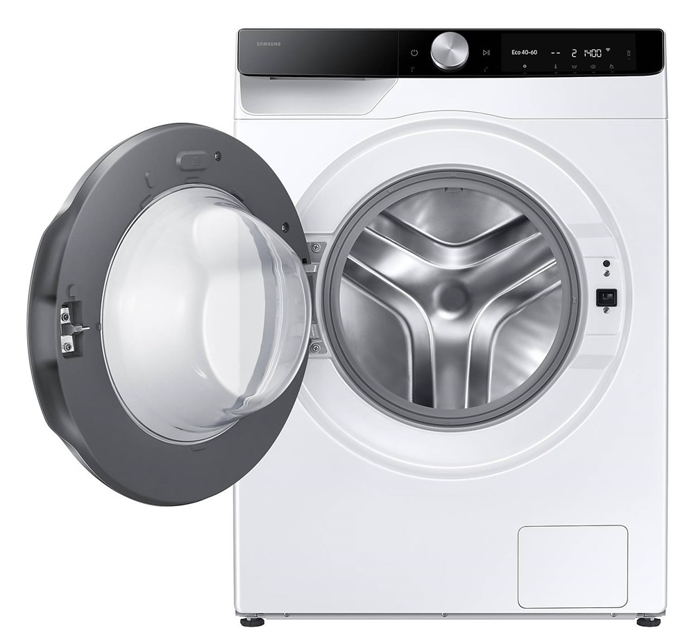 Samsung WW90DG6U25LKU4 fehér, elöltöltős, max.1400ford., 9 kg, mosógép (Újszerű)
