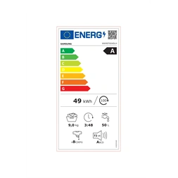 Samsung WW90T654DLH/S6 fehér, elöltöltős, max.1400ford., 9 kg, mosógép (Újszerű)