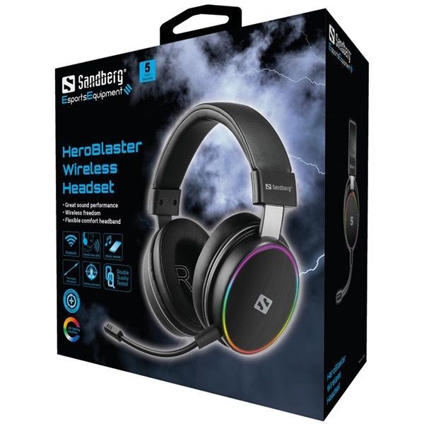 Sandberg 126-42 HeroBlaster vezeték nélküli Bluetooth headset (Újracsomagolt)