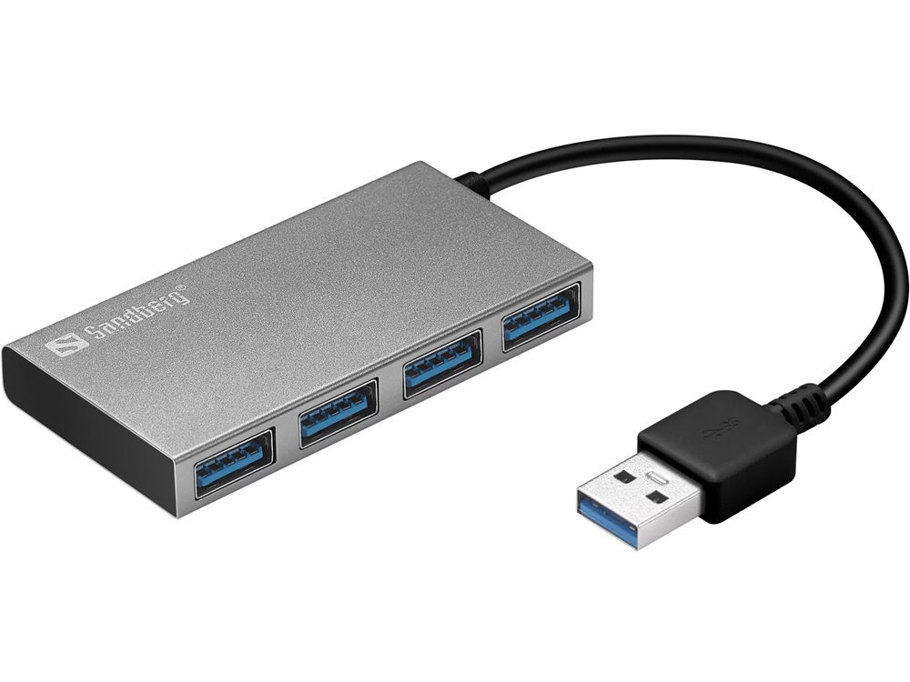 Sandberg 133-88 Hub és elosztó, USB 3.0 Pocket Hub 4 ports