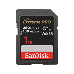 Sandisk 00215495 1TB SD Extreme Pro (SDXC V30 UHS-I U3) memóriakártya