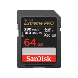 Sandisk 00226807 64GB SD Extreme Pro (SDXC V90 UHS-II) memóriakártya