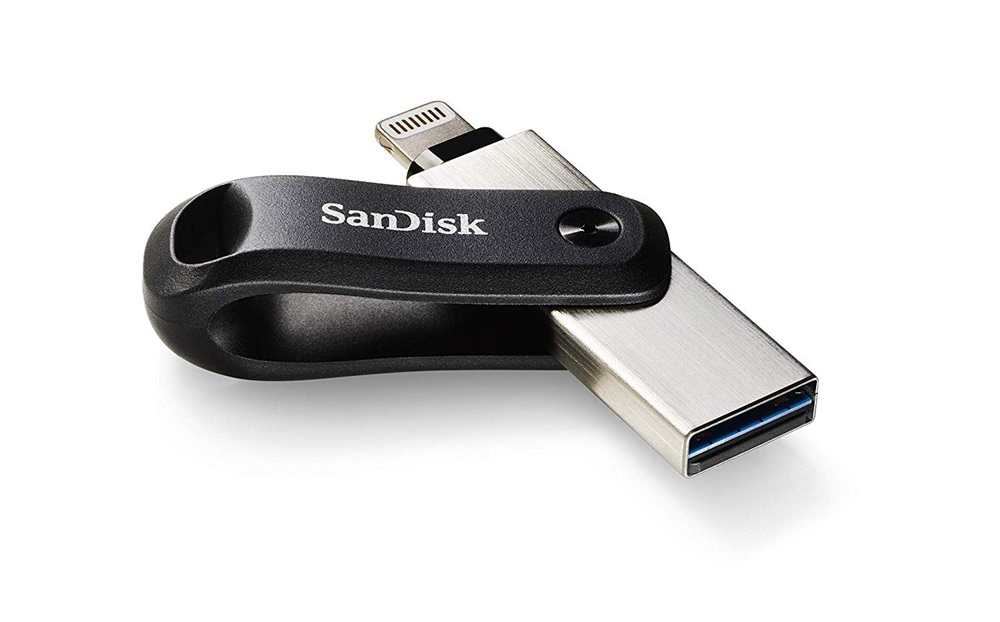 Sandisk 128GB USB3.0/Apple Lightning iXPAND GO Fekete-Ezüst (183588) Flash Drive