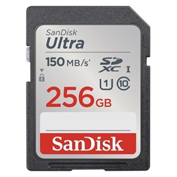 Sandisk 00215417 256GB SD Ultra (SDXC Class 10 UHS-I U1) memóriakártya