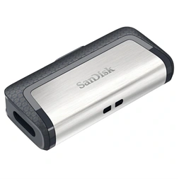 Sandisk 256GB USB3.0/Type-C Dual Drive Fekete-Ezüst (139778) Flash Drive