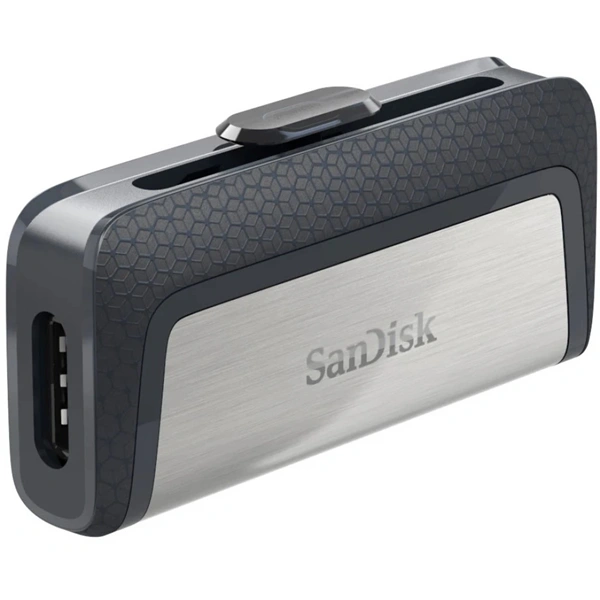 Sandisk 256GB USB3.0/Type-C Dual Drive Fekete-Ezüst (139778) Flash Drive