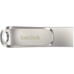 Sandisk 512GB USB3.1/Type-C Dual Drive Luxe Ezüst (186466) Flash Drive