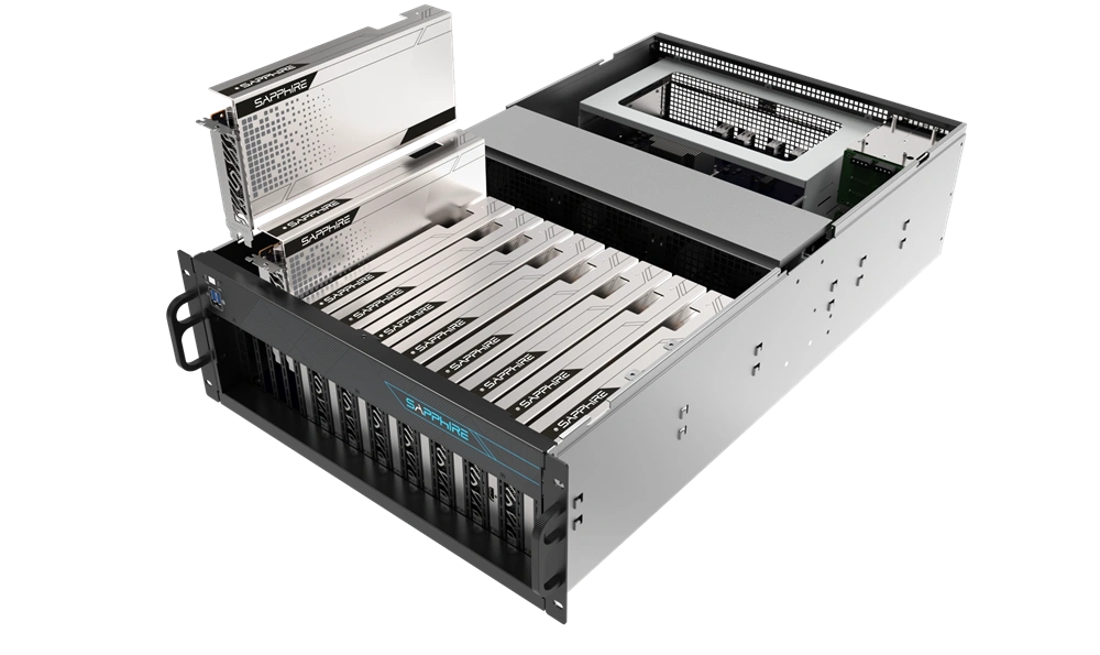 Sapphire INCA EP-10 AMD EPYC 3251 GPU szerver