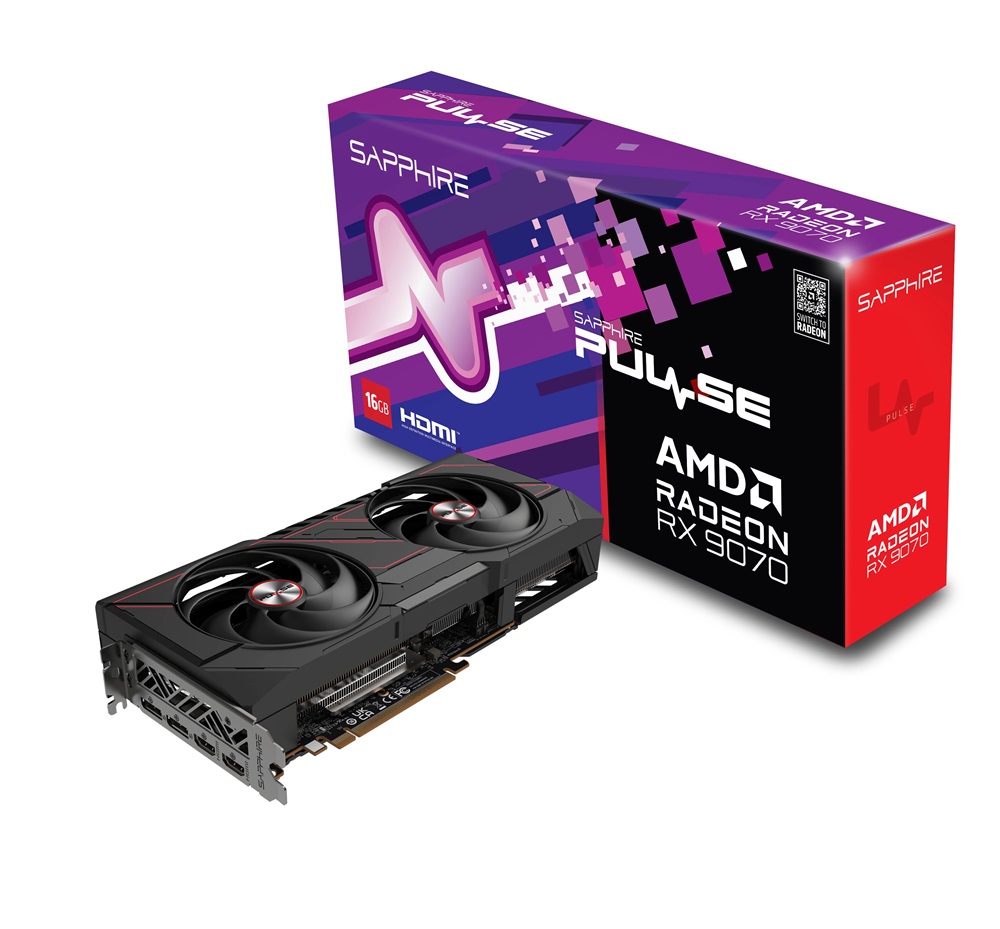 Sapphire PULSE AMD RX 9070 OC 16GB GDDR6 256bit PCIe videókártya