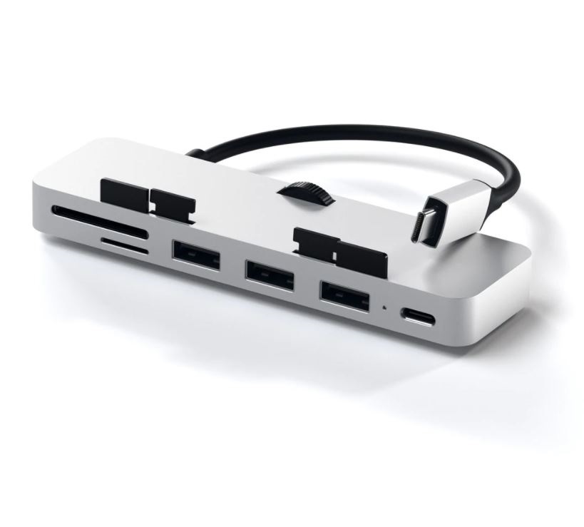 Satechi ST-TCIMHS Aluminium CLAMP PRO Type-C ezüst HUB