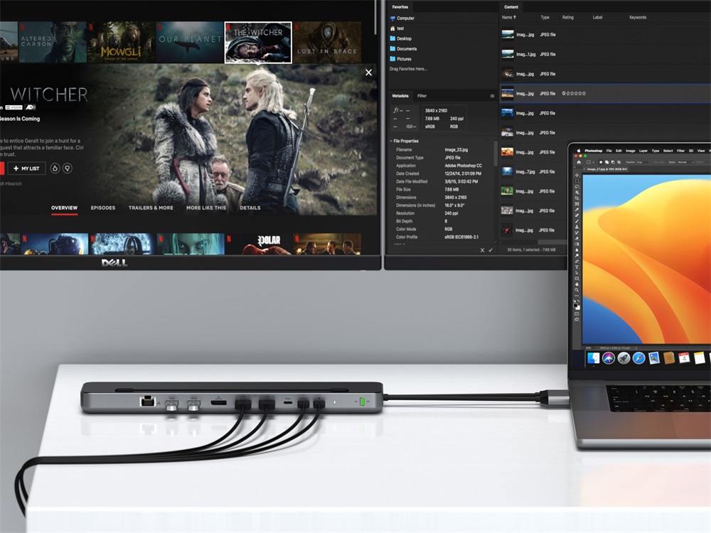 Satechi ST-DDSM Dual Dock Stand NVMe SSD házzal szürke dokkoló