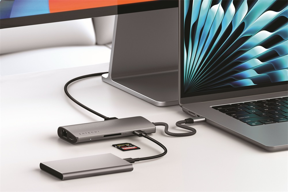 Satechi ST-P8KEM Type-C 8K HDMI asztroszürke HUB