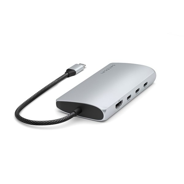 Satechi ST-P8KES Type-C 8K HDMI ezüst HUB