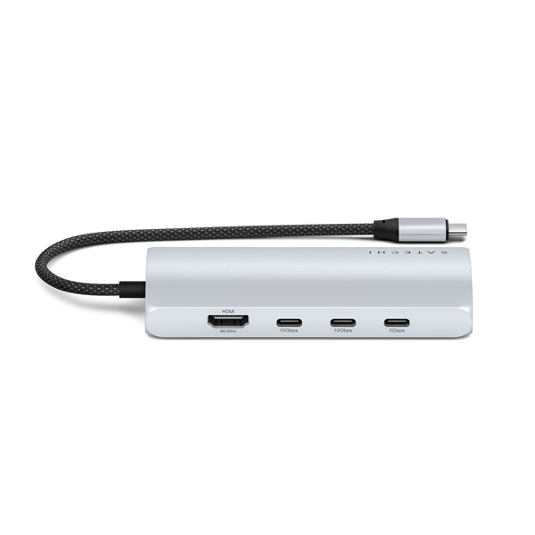Satechi ST-P8KES Type-C 8K HDMI ezüst HUB
