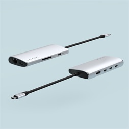 Satechi ST-P8KES Type-C 8K HDMI ezüst HUB