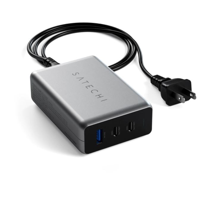Satechi ST-TC100GM-EU 100W USB/2xType-C PD GaN asztroszürke hálózati töltő