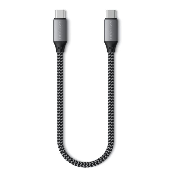 Satechi ST-TCC10M 25cm Type-C asztroszürke kábel