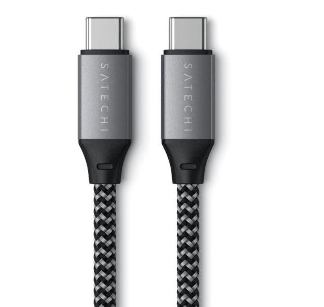 Satechi ST-TCC10M 25cm Type-C asztroszürke kábel