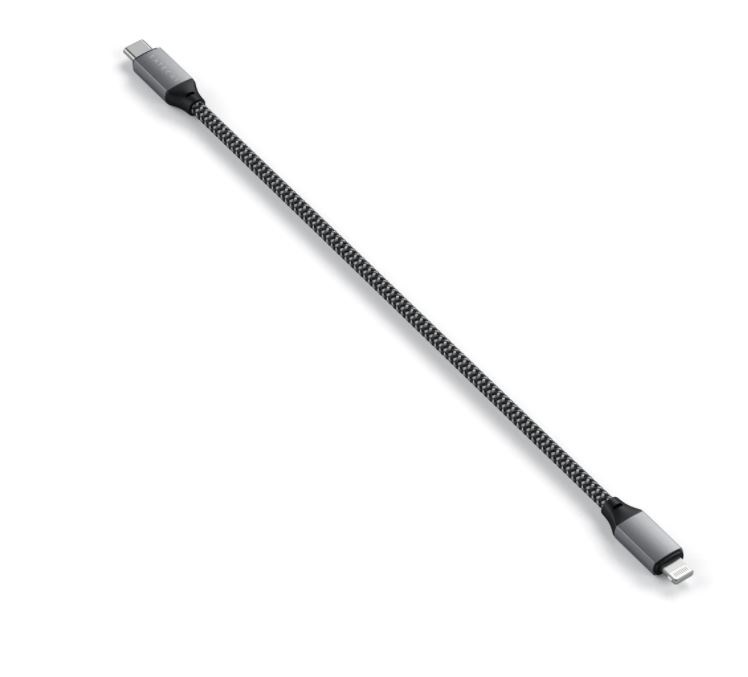 Satechi ST-TCL10M 25cm Type-C - Lightning asztroszürke kábel