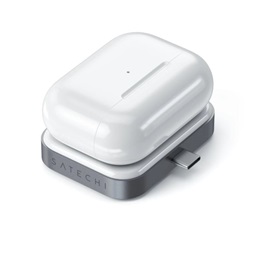 Satechi ST-TCWCDM Type-C AirPods/AirPods Pro asztroszürke vezeték nélküli töltő