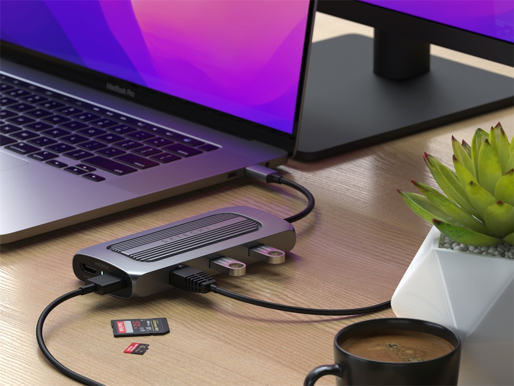 Satechi ST-UCMXAM Type-C 8K HDMI asztroszürke HUB