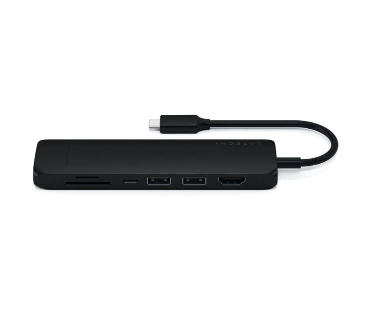 Satechi ST-UCSMA3K Aluminium Slim Type-C 4K HDMI fekete HUB